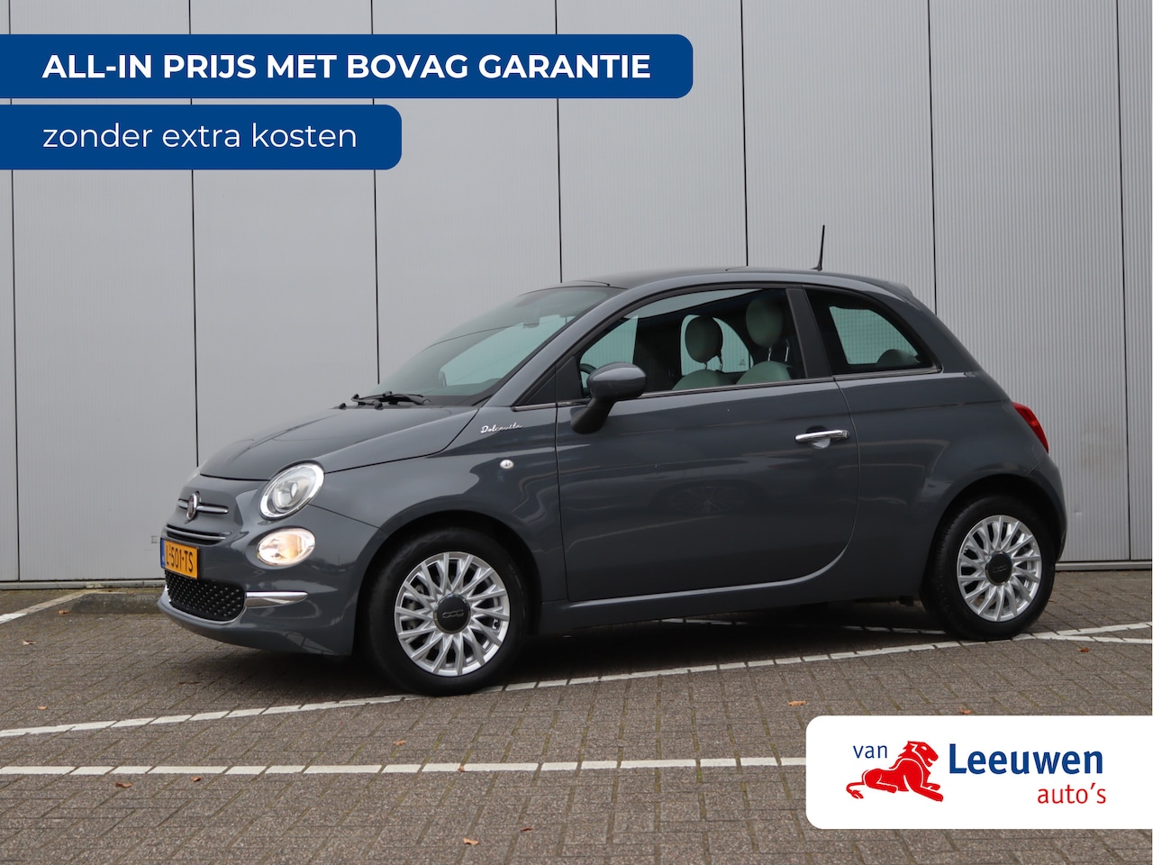 Fiat 500 - 1.0 Hybrid Dolcevita | Panoramadak | Parkeersensoren | Leder | Org. NL - AutoWereld.nl