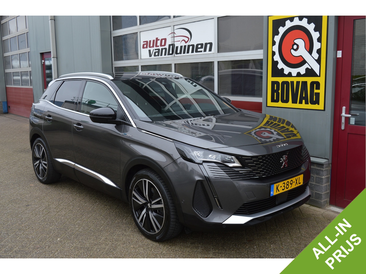 Peugeot 3008 - 1.6 HYbrid4 300 Blue Lease GT O.a: Focal, Massage, Stoelverw, Afn. Haak, Leder, Etc. All-i - AutoWereld.nl