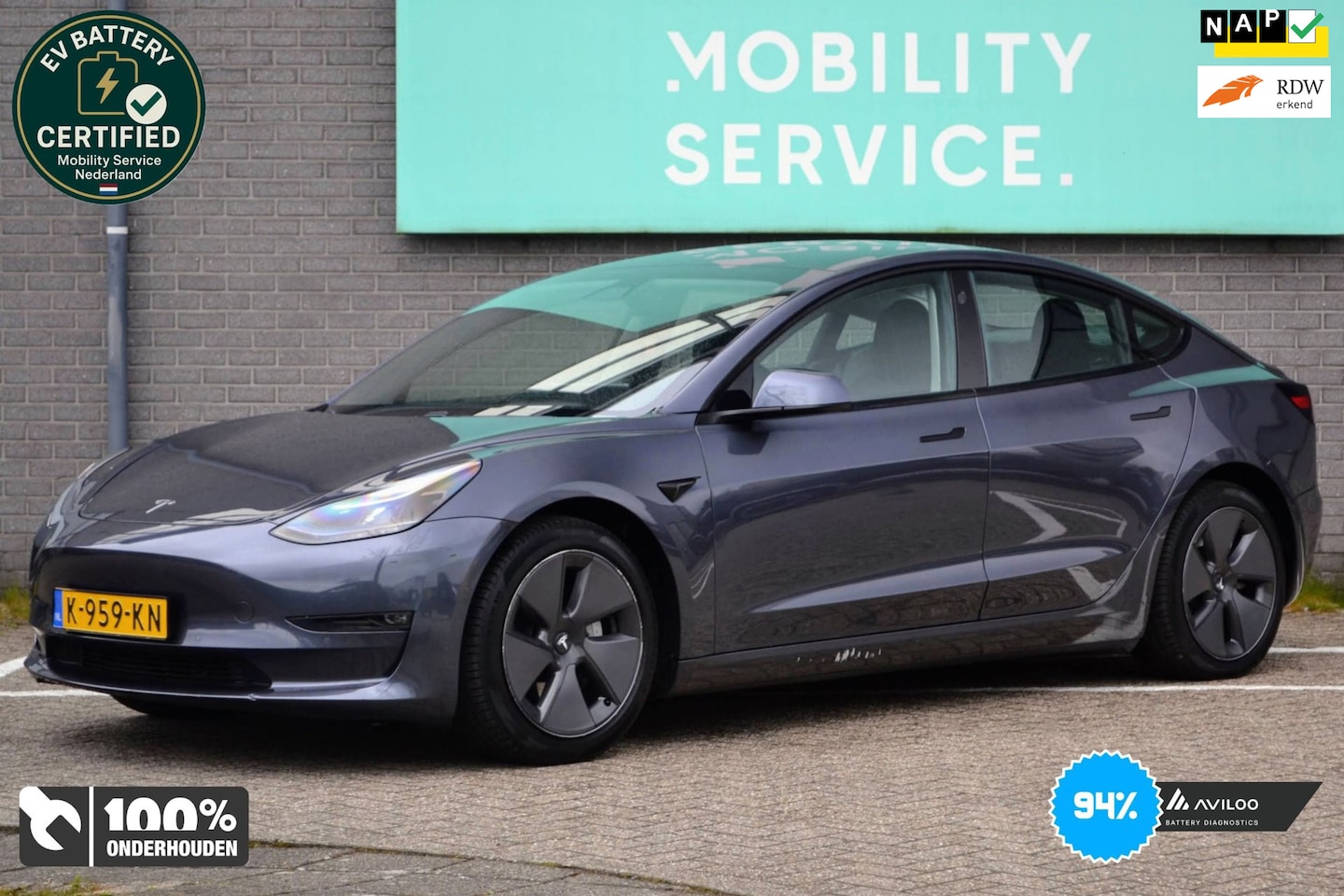 Tesla Model 3 - Long Range RWD Long Range AWD 75 kWh SOH94% Facelift Pano LED Clima - AutoWereld.nl