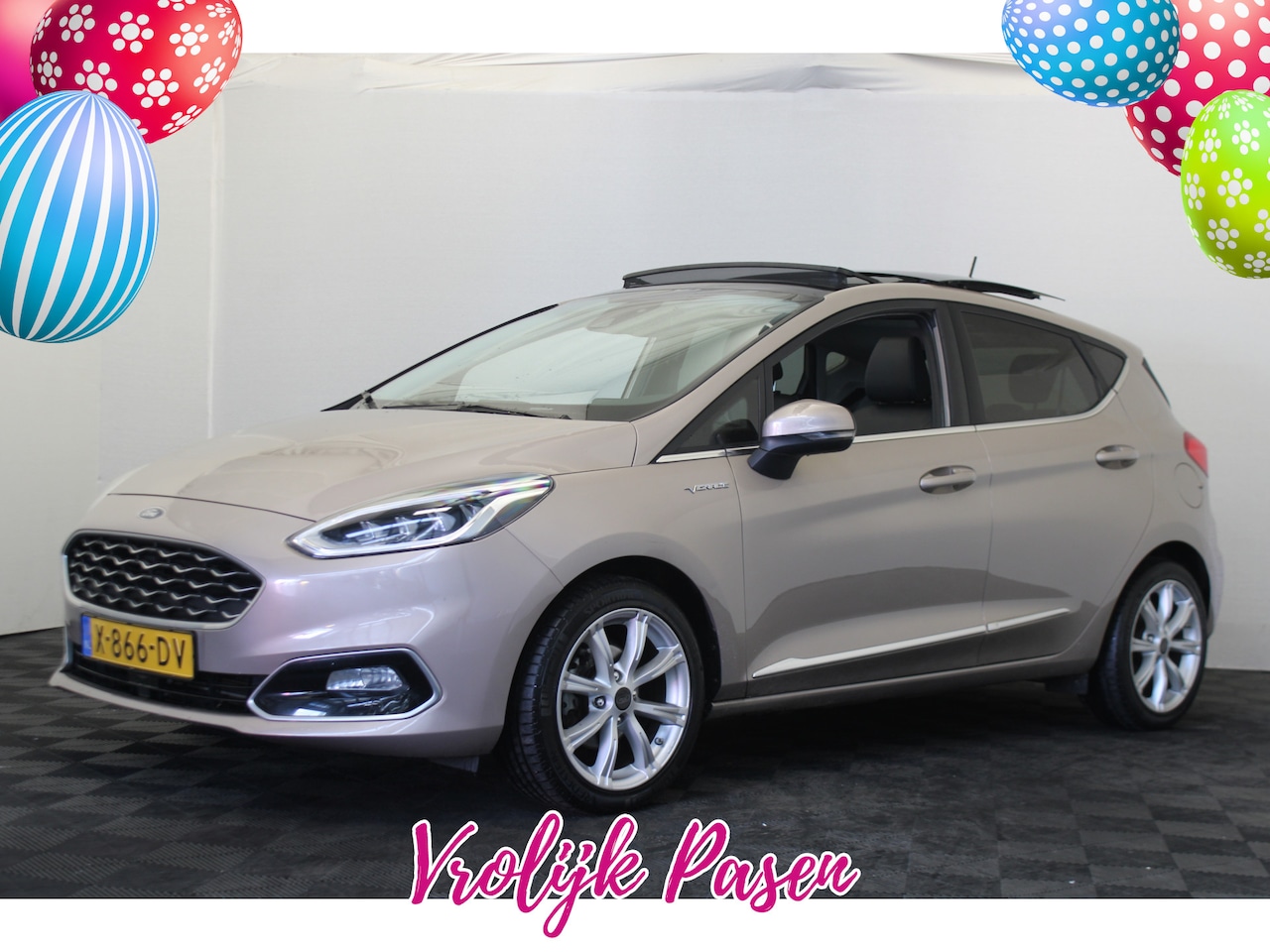 Ford Fiesta - 1.0 EcoBoost Vignale |Pano|Stoel/stuur verw.|Camera| *Pasen Geopend!* - AutoWereld.nl