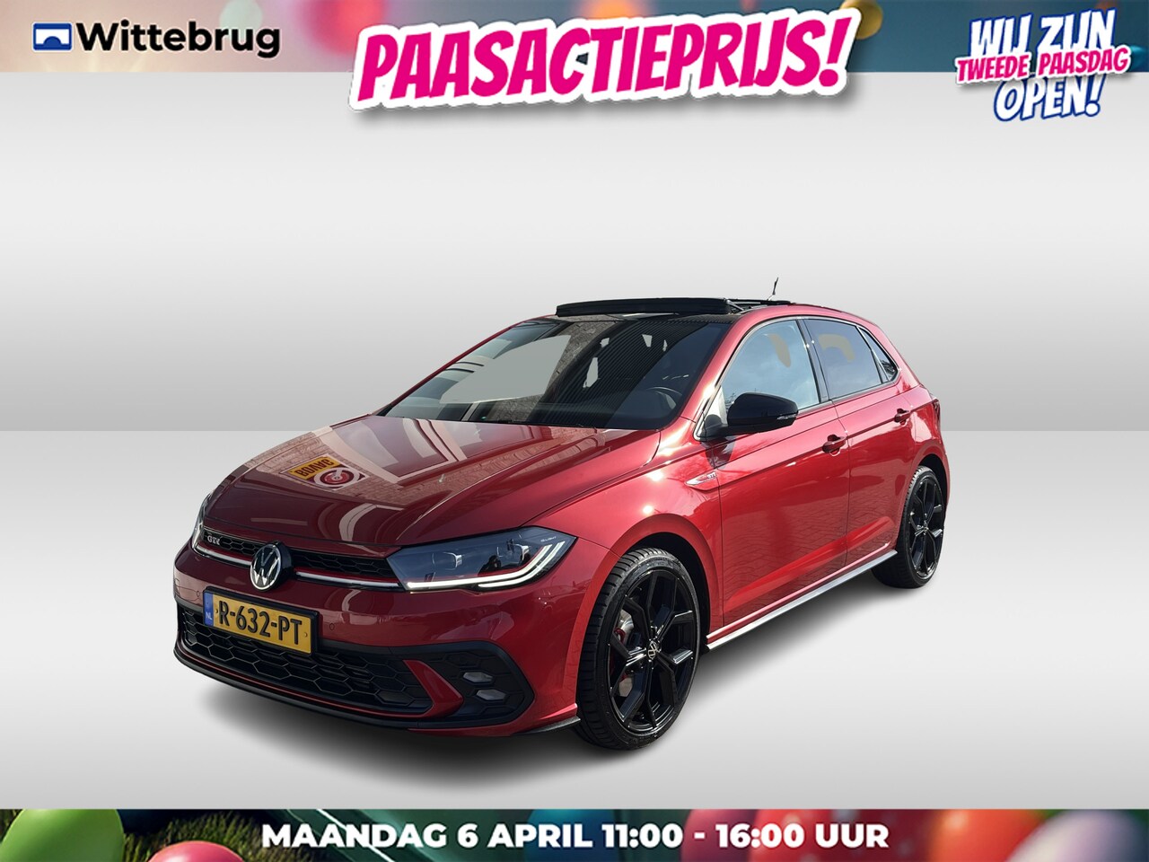 Volkswagen Polo - 2.0 TSI GTI / AUTOMAAT/ PANO/ 207 PK/  CAMERA/ APP-CONNECT/ STOELVERWARM./ ACC/ KEYLESS/ R - AutoWereld.nl