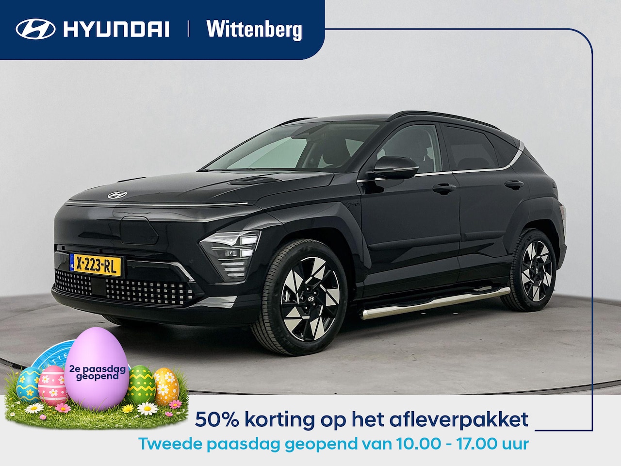 Hyundai Kona Electric - BLACK LINE 65.4 kWh | SoH 99%! | TREKHAAK | SIDE BARS | CAMERA | CLIMA | CRUISE ADAPT. | N - AutoWereld.nl