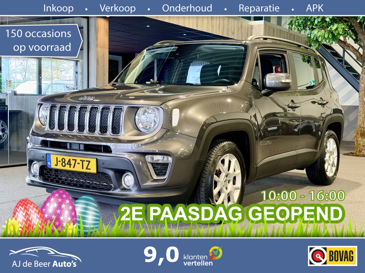 Jeep Renegade - 1.3T-e Limited Automaat | Airco | Cruise adaptief | Zeer nette auto - AutoWereld.nl