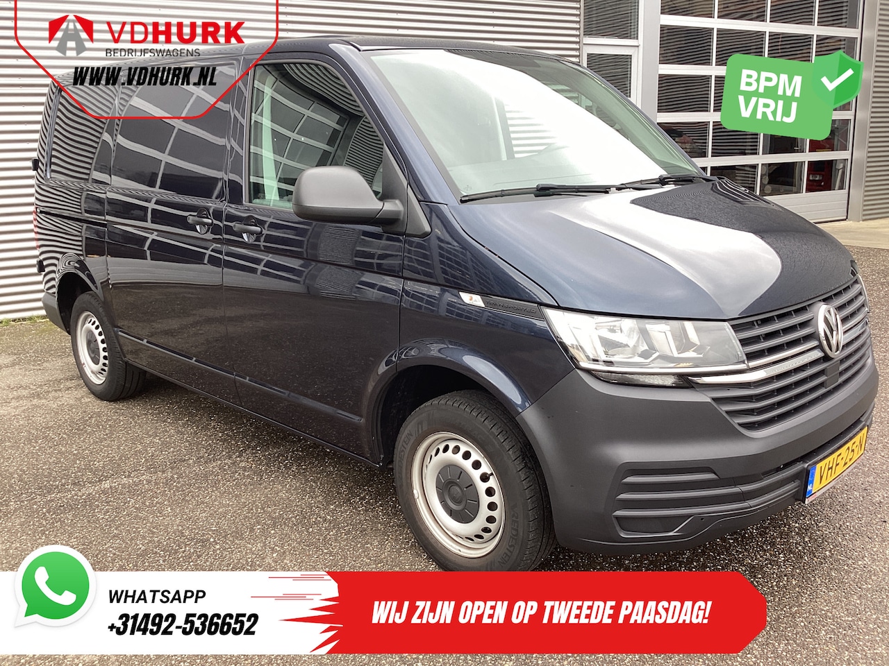 Volkswagen Transporter - 2.0 TDI NL Auto/ Airco/ Bluetooth/ Trekhaak - AutoWereld.nl