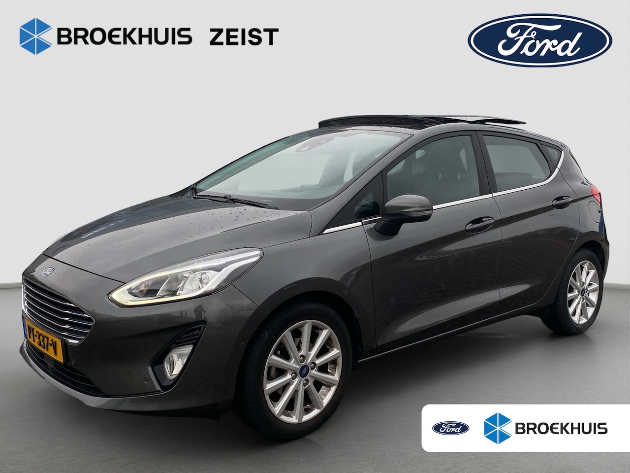 Ford Fiesta - 1.0 EcoBoost Titanium | Panoramadak | Camera | B&O Audio | Adaptieve cruise | Apple carpla - AutoWereld.nl