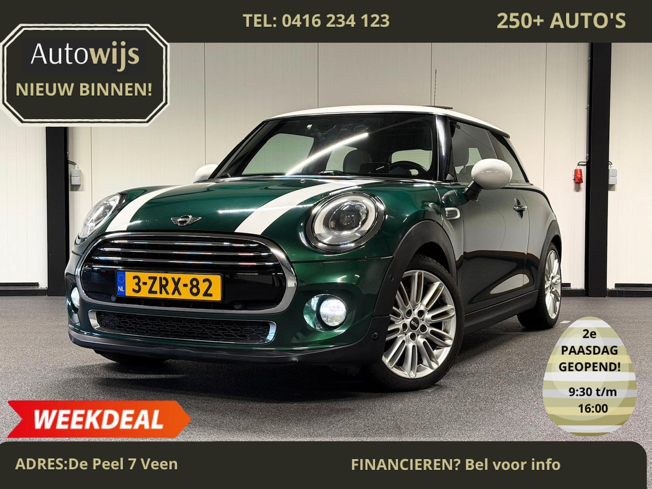 MINI Cooper - Mini 1.5 Chili|LEDER|PANO|NAVI|GOED ONDERHOUDEN|HUD| - AutoWereld.nl