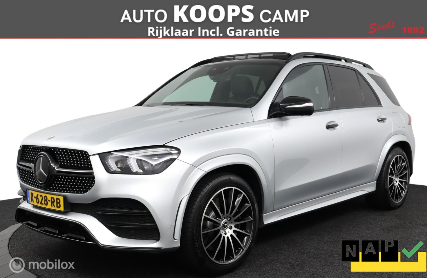 Mercedes-Benz GLE-Klasse - 350e 4-Matic Plug-in hydride AMG line | 98,3% SOH | Pano-dak | Burmester | Luchtvering | T - AutoWereld.nl