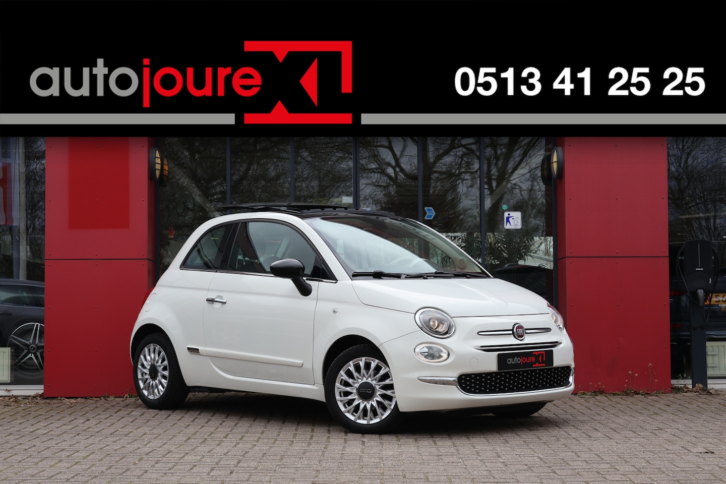 Fiat 500 - 1.2 Lounge | Origineel NL | 1ste Eigenaar | Schuif-/kanteldak | Airco | Leder | - AutoWereld.nl