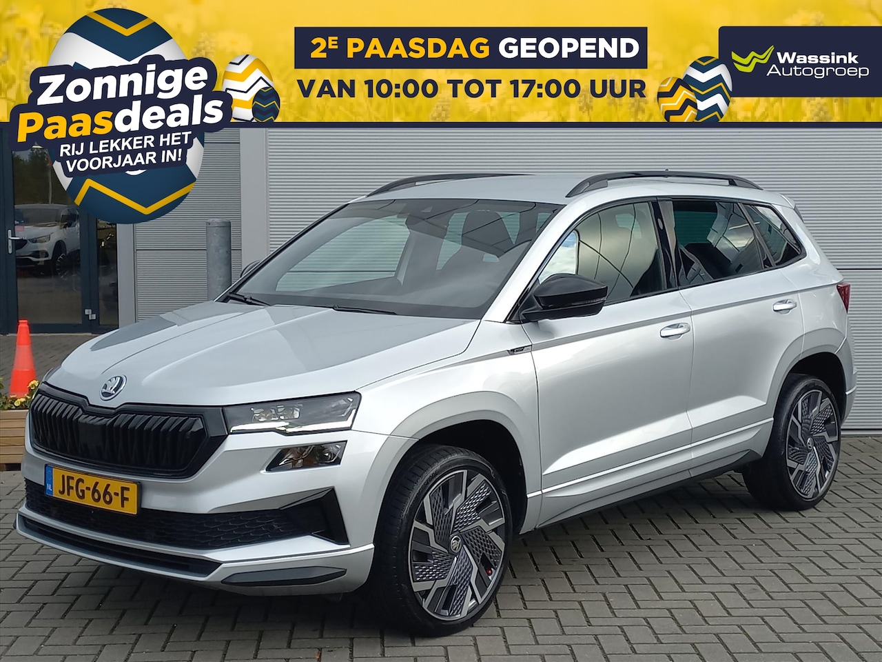 Skoda Karoq - Sportline Business 150pk Automaat I Adaptive Cruise Control I 19 Inch Velgen I Camera I Na - AutoWereld.nl