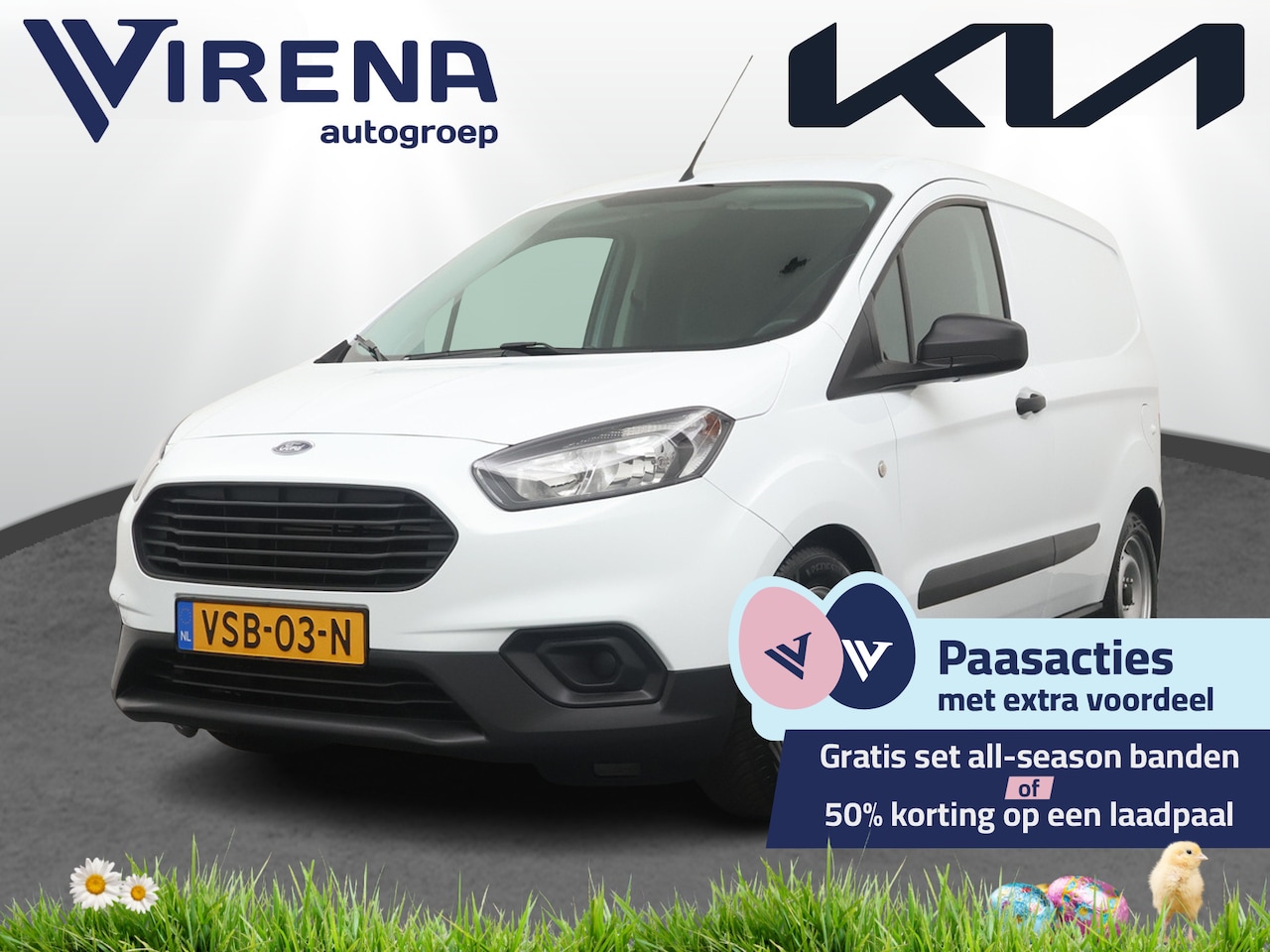 Ford Transit Courier - 1.5 TDCI Trend Duratorq S&S - Airco - Radio - Electrische ramen - Virena Zekerheidspakket - AutoWereld.nl