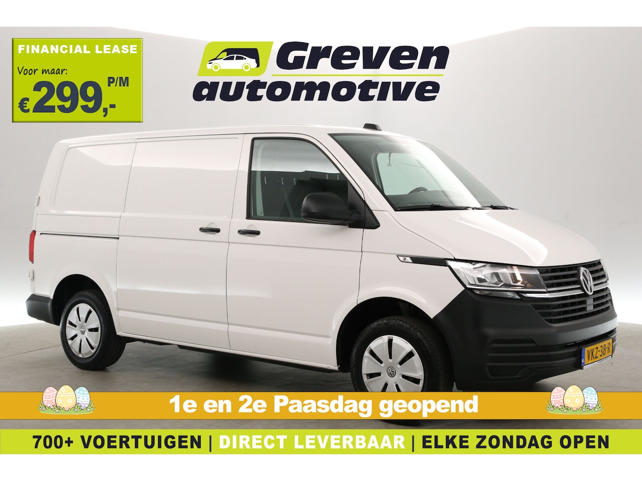 Volkswagen Transporter - 2.0 TDI L1H1 140PK | Airco | Cruise | 3 Zits | Carplay | Trekhaak | Parkeersens. - AutoWereld.nl