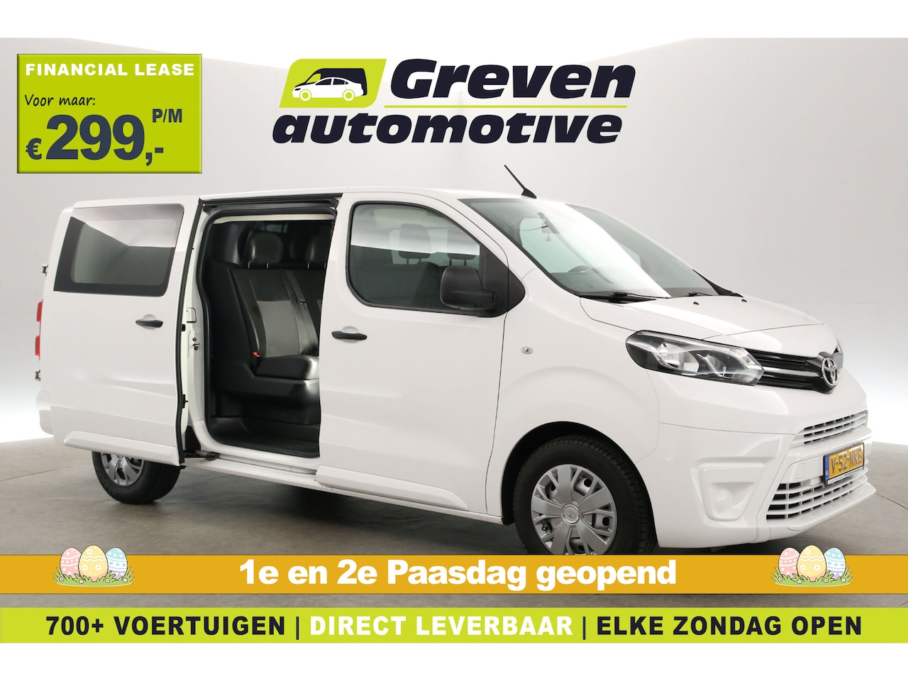 Toyota ProAce Worker - 2.0 D-4D L3H1 | DC | 6 Zits | Trekhaak | 2xSchuifdeur | Airco | Cruise | Stoelverw. - AutoWereld.nl