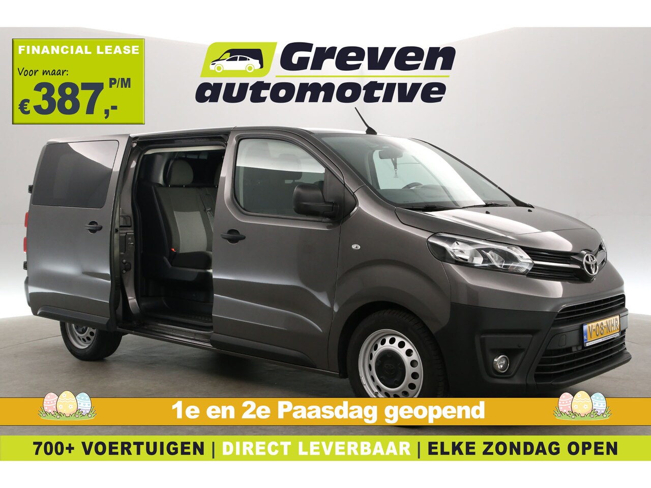 Toyota ProAce - 2.0 D-4D L3H1 | 145PK | DC | 6-Zits | Airco | Camera | Carplay | Trekhaak | Cruise | Parke - AutoWereld.nl