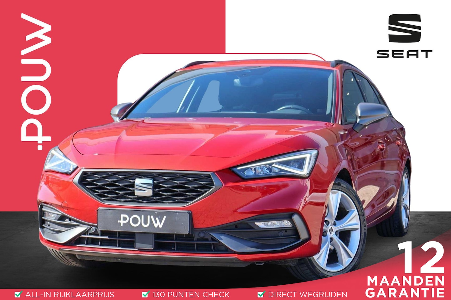 SEAT Leon Sportstourer - 1.5 TSI 150pk FR Business Intense | Trekhaak | Navigatie | Elektrische Achterklep | Camera - AutoWereld.nl