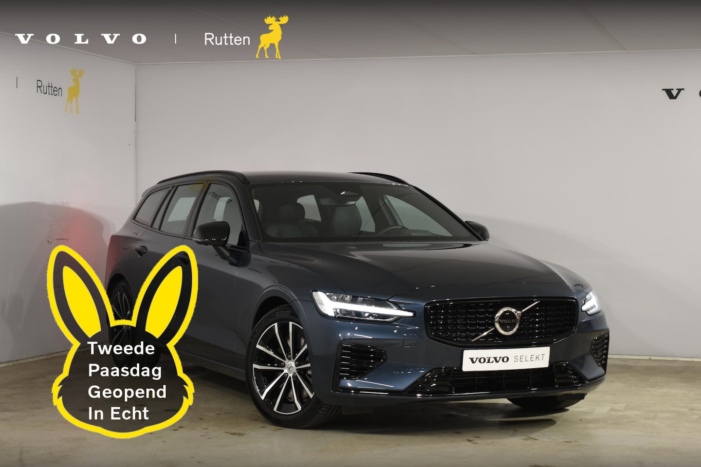 Volvo V60 - T6 350PK Automaat Plug-in Hybrid AWD Plus Dark / Navigatie / 360 Camera / Harman Kardon / - AutoWereld.nl
