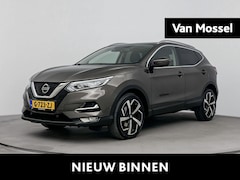Nissan Qashqai - 1.3 DIG-T Tekna 160PK | Automaat | Trekhaak | Navigatie | 360 Camera | Half-Lederen Bekled