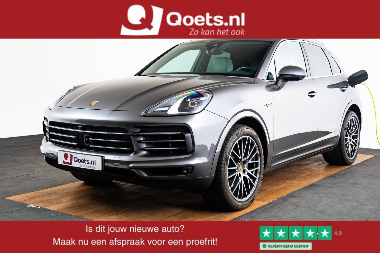 Porsche Cayenne - 3.0 E-Hybrid Trekhaak - Panoramadak - Porsche InnoDrive inc adaptieve cruise control - 3D- - AutoWereld.nl