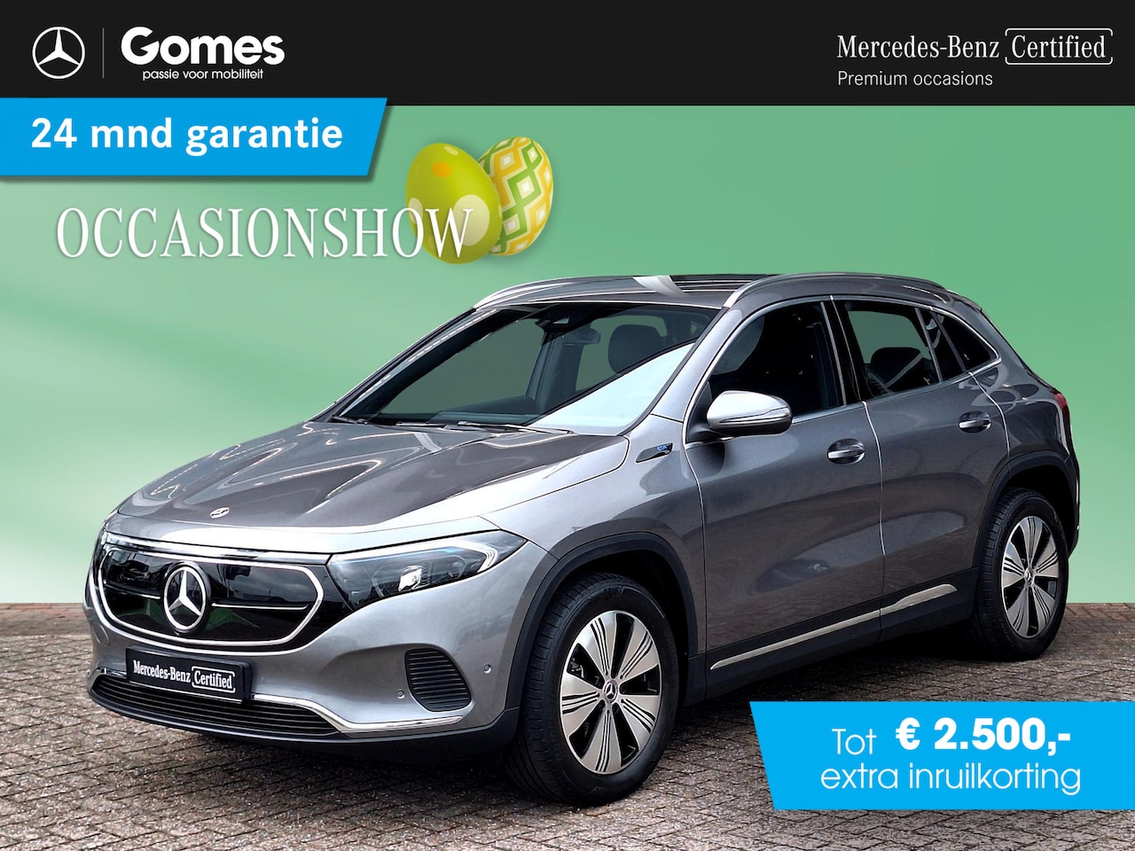 Mercedes-Benz EQA - 250 Business Line 67 kWh | Trekhaak | Achteruitrijcamera | Sfeerverlichting | Stoelverwarm - AutoWereld.nl