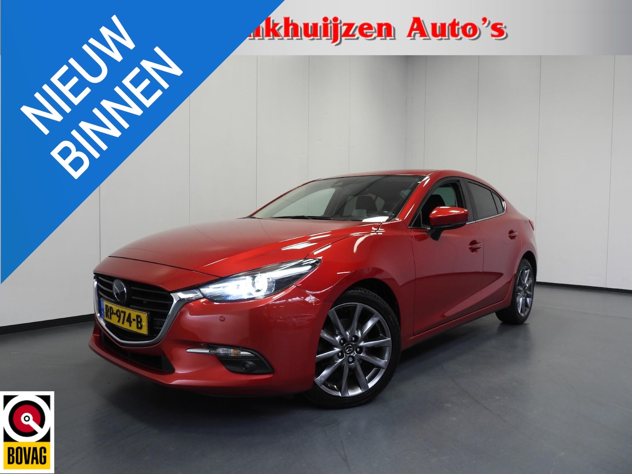 Mazda 3 - 2.0 SkyActiv-G 120 GT-M NAVI/LEER/BOSE/HEAD-UP/18"LMV! - AutoWereld.nl