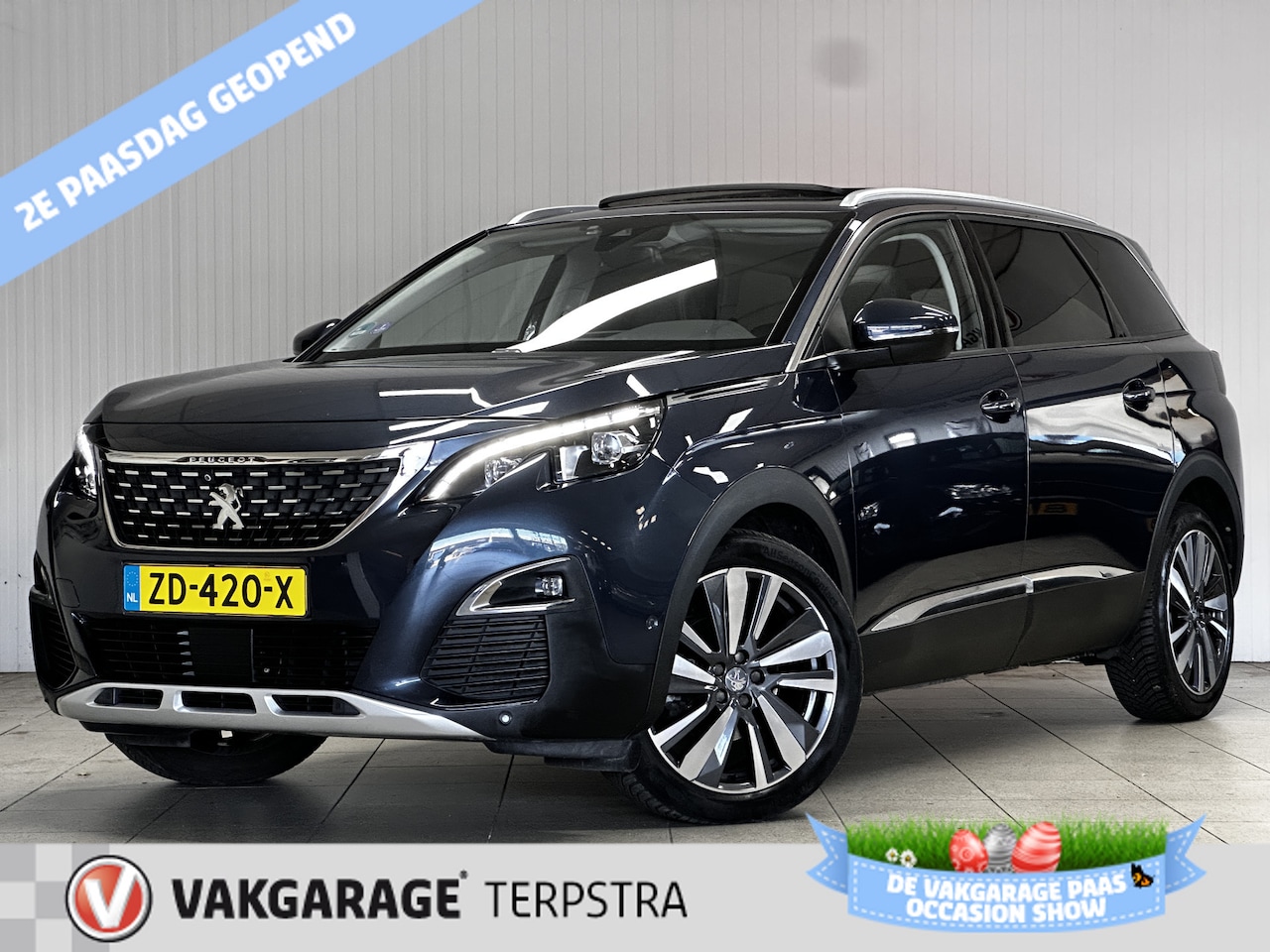 Peugeot 5008 - 1.2 PureTech Allure /D-Riem Verv. 77.000KM! /AUTOMAAT /Open Pano-Dak! /7-Persoons /LED Kop - AutoWereld.nl