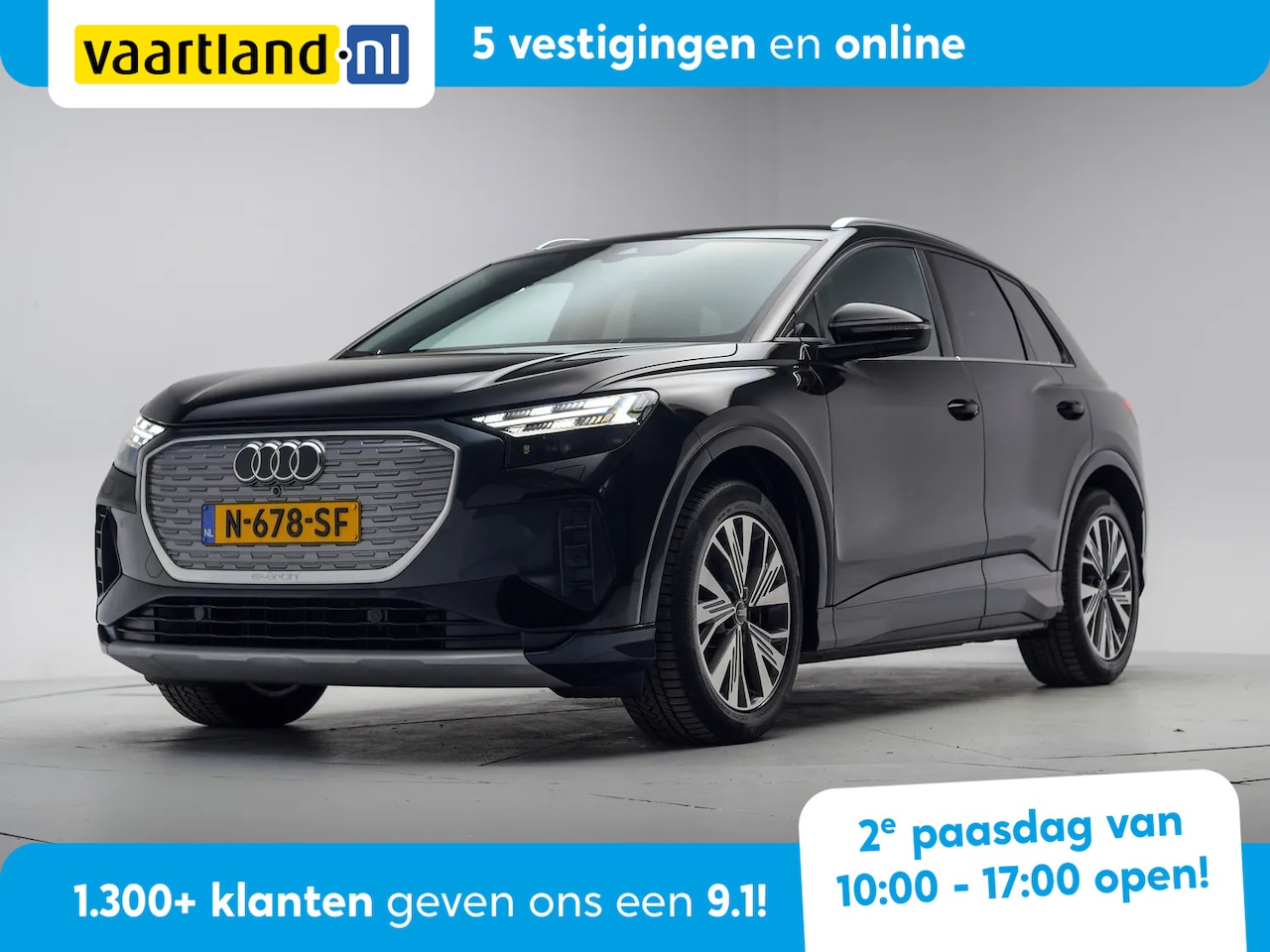 Audi Q4 e-tron - 40 Launch edition Advanced 77kWh 3-fase [ LED Sportstoelen Navi Stoelverwarming ] - AutoWereld.nl