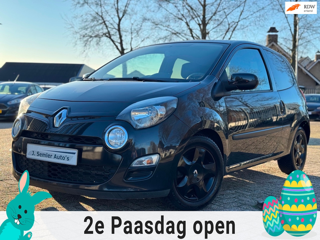 Renault Twingo - 1.2 16V BLACK EDITION AIRCO CRUISE CTRL NW.APK GOED ONDERHOUDEN - AutoWereld.nl