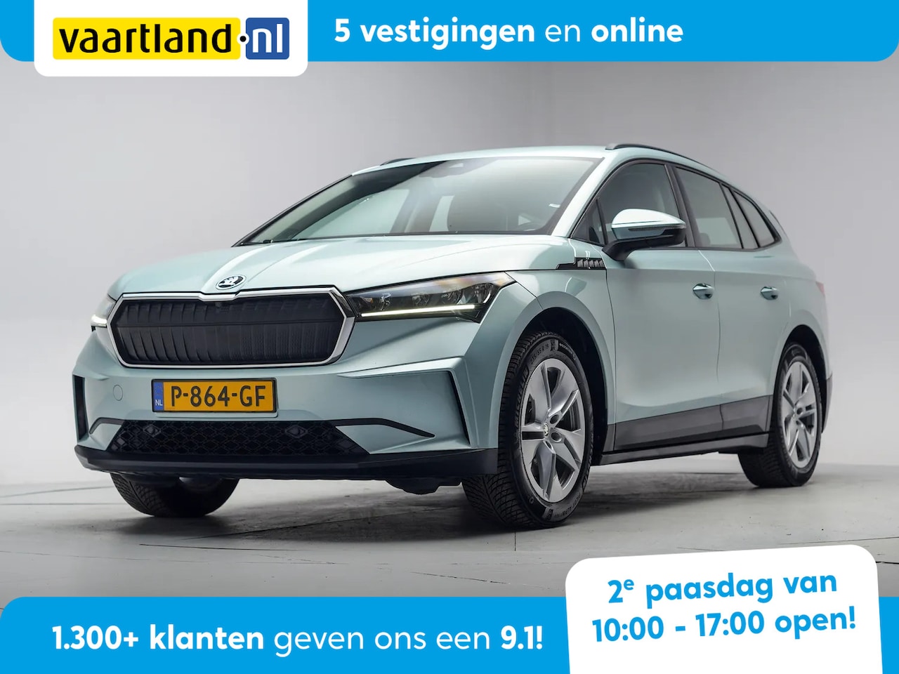 Skoda Enyaq iV - 60 [ LED Navi Lane departure Half leder ] - AutoWereld.nl