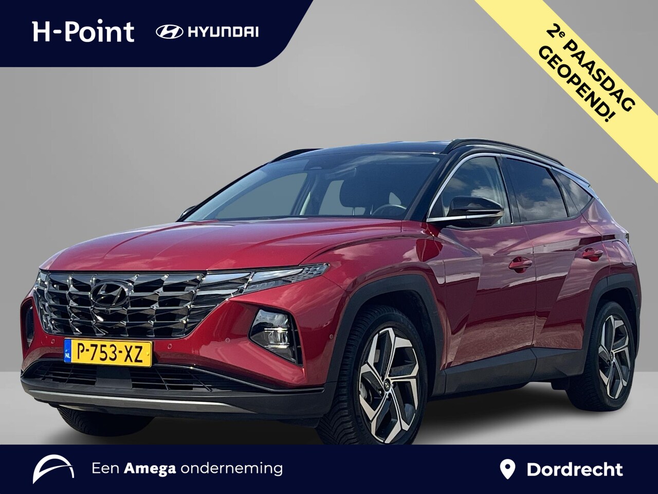 Hyundai Tucson - Premium 1.6 T-GDI 265pk PHEV 4WD | TREKHAAK | LEDER | DAKKLEUR ZWART | ALLSEASON BANDEN | - AutoWereld.nl