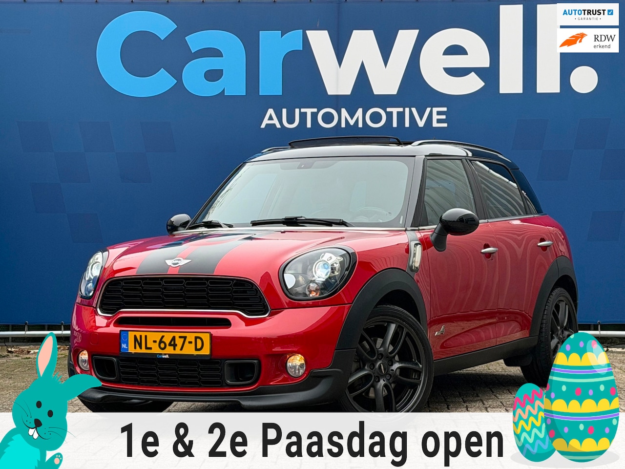 MINI Countryman - Mini 1.6 John Cooper S ALL4 1e Eigenaar|Navi|STLvw|Climate|Cruise|Pano|Leder|PDC|HarmanKar - AutoWereld.nl