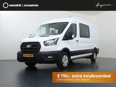 Ford Transit - 350 | 2.0 TDCI | L3 H2 | DUBBEL CABINE | TREND | TREKHAAK 2800 KG AHW | CLIMATE CONTROL |
