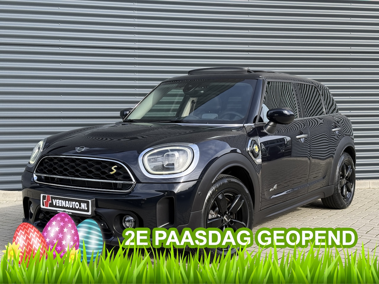 MINI Countryman - 2.0 Cooper SE ALL4 Pano/H&K/Camera/Elec stoel/Leder 2e Paasdag geopend van 12:00 tot 16:00 - AutoWereld.nl