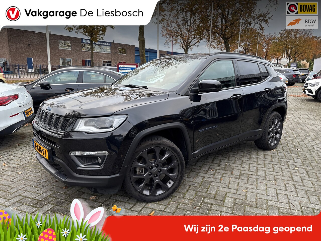 Jeep Compass - 4xe 240 Plug-in Hybrid Electric S/ trekhaak / leder / navi / camera / boeken / Alpine audi - AutoWereld.nl