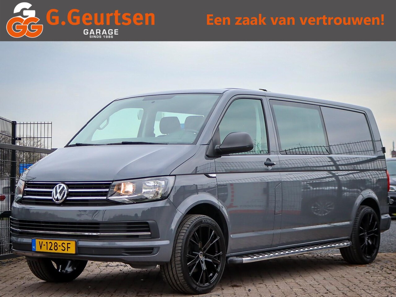 Volkswagen Transporter - 2.0 TDI L2H1Comfortline Dubbelcabine Airco, Sidebars, 5-Persoons - AutoWereld.nl