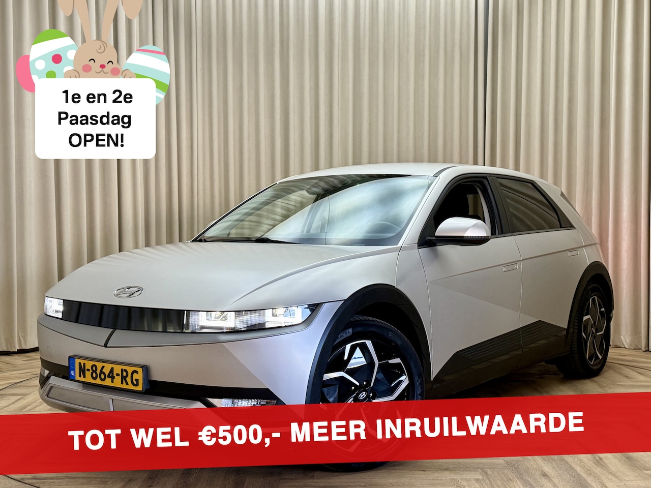 Hyundai IONIQ 5 - Style 58 kWh SOH 100% Org.NL! / Warmtepomp / Carplay / Camera / Adapt. Cruise / Keyless / - AutoWereld.nl