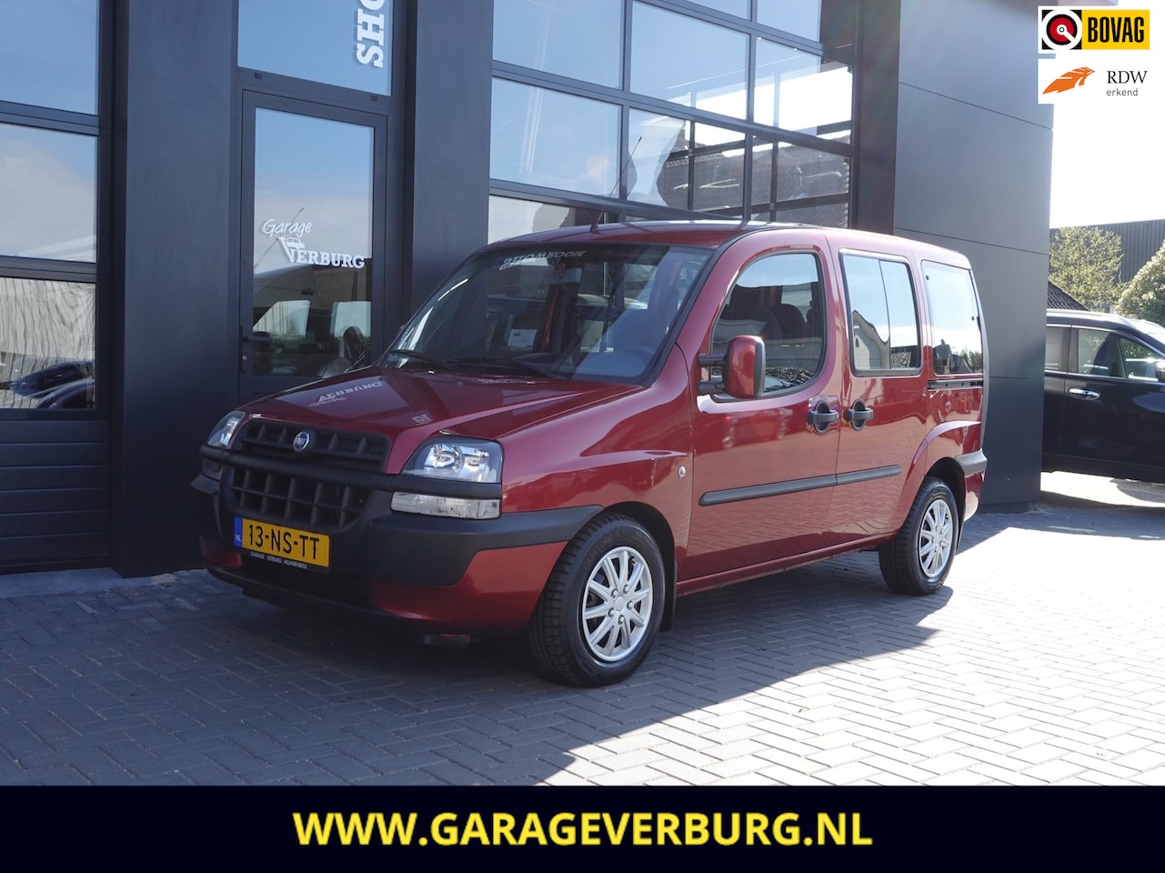 Fiat Doblò - 1.6 16V | Rolstoelauto/Rolstoelvervoer | Airco,Elektrische ramen,Lage Km stand - AutoWereld.nl