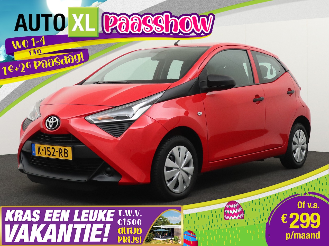 Toyota Aygo - 1.0 VVT-i X-fun Airco Bluetooth LED - AutoWereld.nl