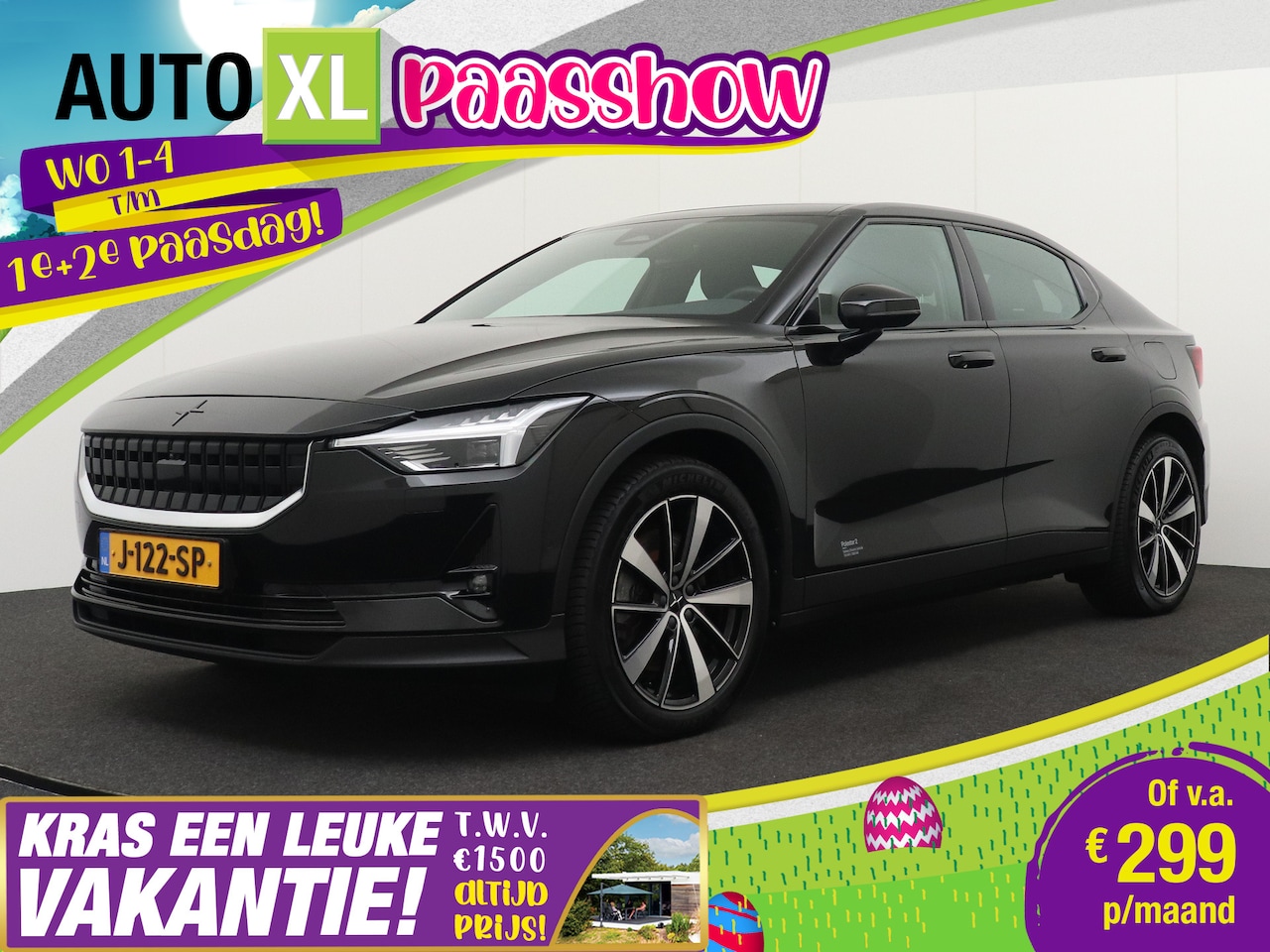 Polestar 2 - Long Range Dual Motor Launch ED. 78kWh Pano-dak 19'LMV Memory - AutoWereld.nl