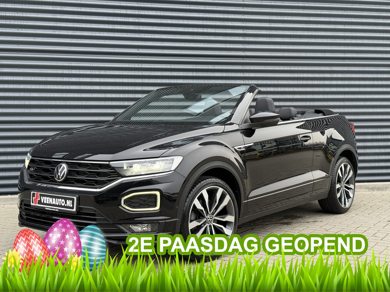 Volkswagen T-Roc Cabrio - 1.5 TSI R-Line Leder/Virtcock/Camera/Apple 2e Paasdag geopend van 12:00 tot 16:00 uur - AutoWereld.nl