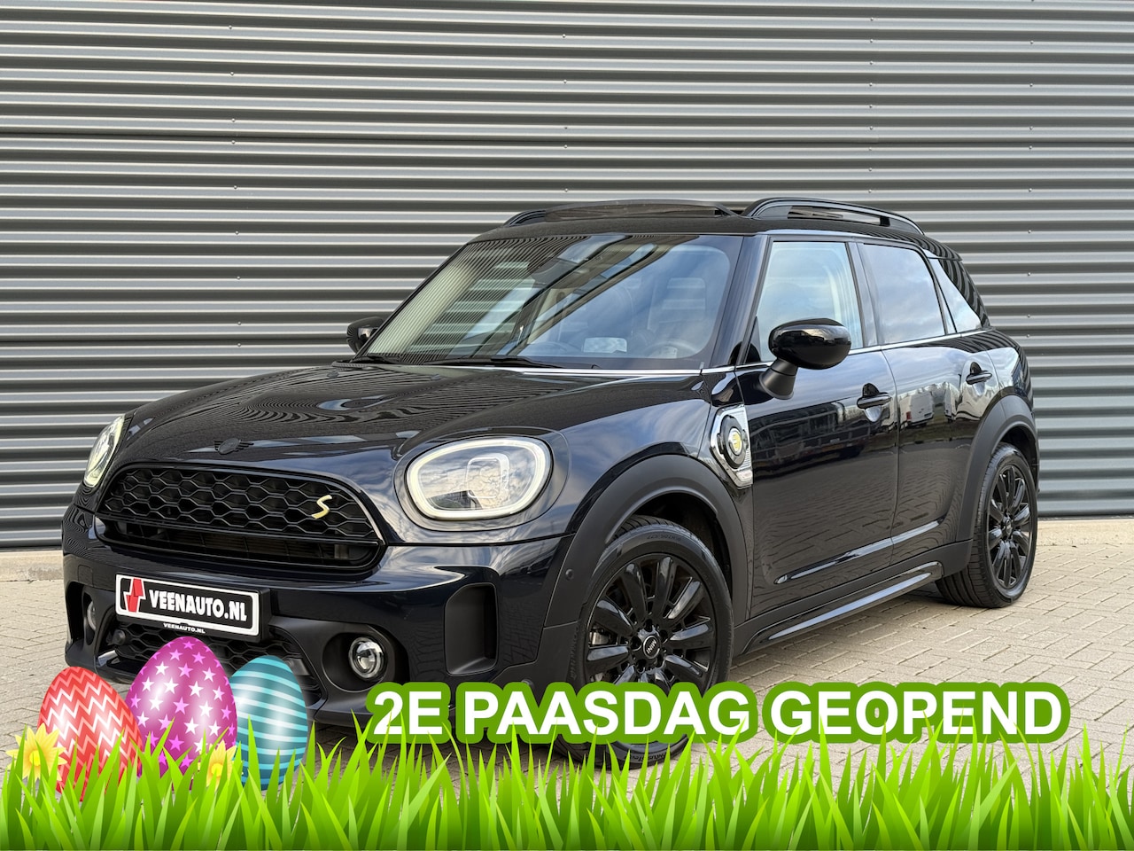 MINI Countryman - 1.5 Cooper SE ALL4 Pano/H&K/Camera/Leder 2e Paasdag geopend van 12:00 tot 16:00 uur - AutoWereld.nl
