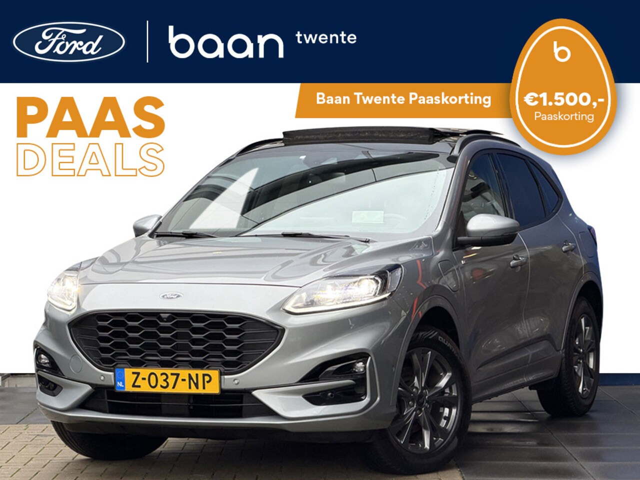 Ford Kuga - 2.5 PHEV ST-Line | Panoramadak | Winter Pack | Head Up | BLIS | Camera | Draadloze telefoo - AutoWereld.nl
