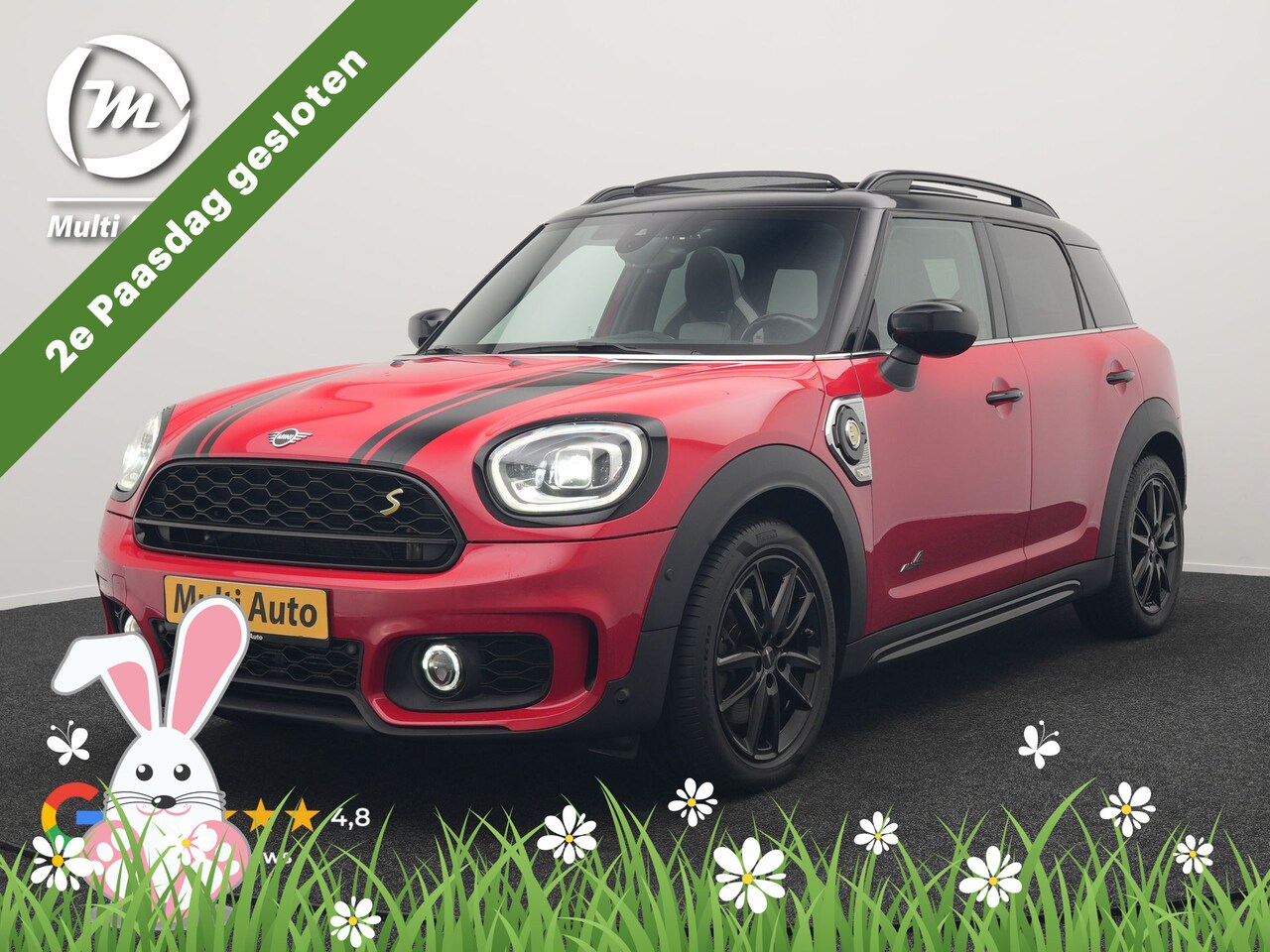 MINI Countryman - 2.0 Cooper S E ALL4 JCW PHEV 220pk Dealer O.H | Panodak | JCW Alcantara Sportstoelen Verwa - AutoWereld.nl