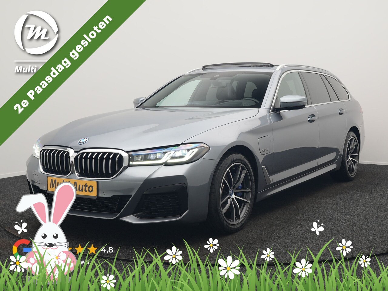 BMW 5-serie Touring - 530e xDrive M Sport PHEV 293pk Dealer O.H. | Panodak | Head Up | Laser LED | 360 Camera | - AutoWereld.nl