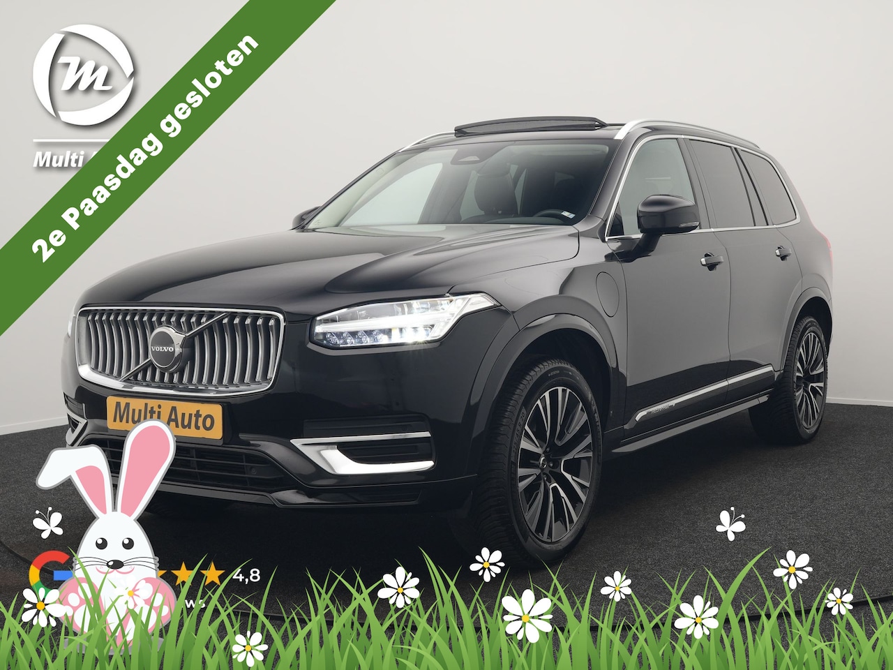 Volvo XC90 - T8 Recharge AWD Plus Bright LONG RANGE 7 Persoons PHEV 456pk Dealer O.H | Trekhaak Af Fabr - AutoWereld.nl