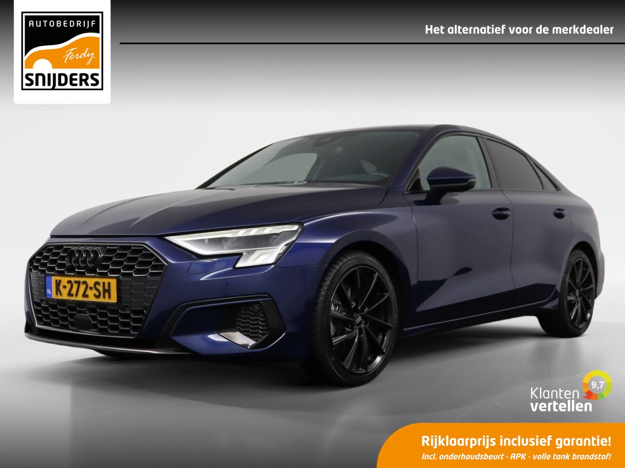 Audi A3 Limousine - 35 TFSI Business edition 35 TFSI Business Edition, Orig.NL | Black Optic | DAB | NAVI | PDC | Apple Car Play | Crui - AutoWereld.nl