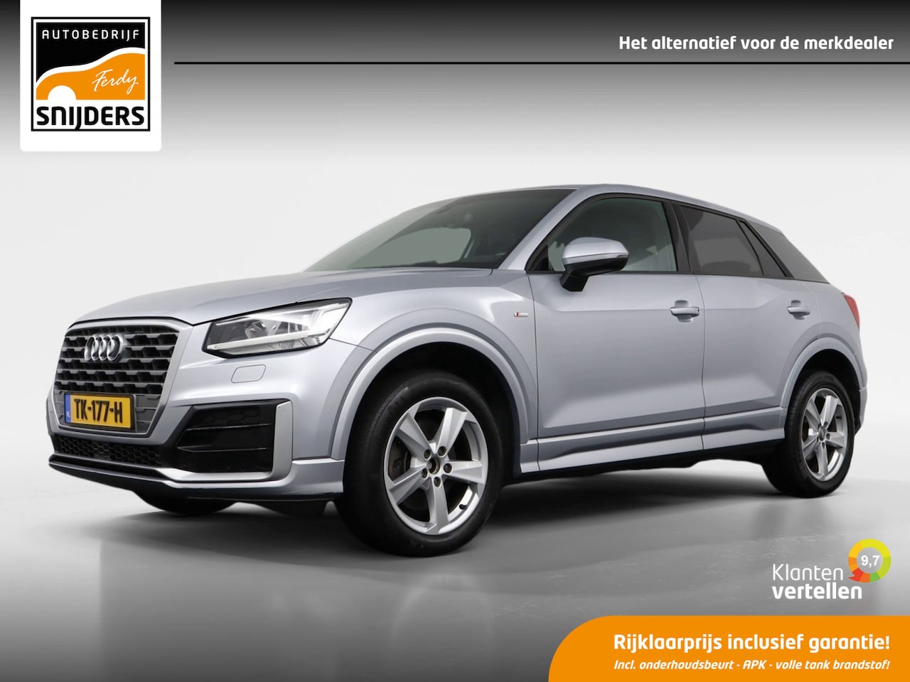Audi Q2 - TFSI S-LINE Sport Pro Line, ORIG.NL | Navi | Cruise | Stoelverw. | LED | PDC - RIJKLAAR - AutoWereld.nl