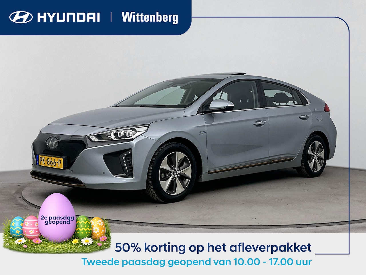 Hyundai IONIQ - Premium EV | 28kWh | Lederen bekleding | Stoel- en stuurverwarming | Elektrisch verstelbar - AutoWereld.nl