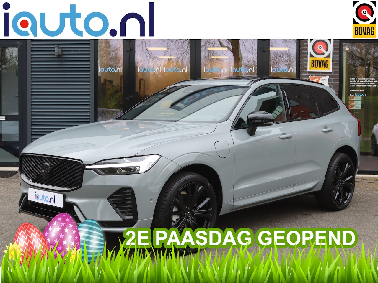 Volvo XC60 - 2.0 T8 456pk AWD Plus Black Edition Pano/Leder/360/HK/Headup/Elek. sportstoelen+mem/Keyles - AutoWereld.nl