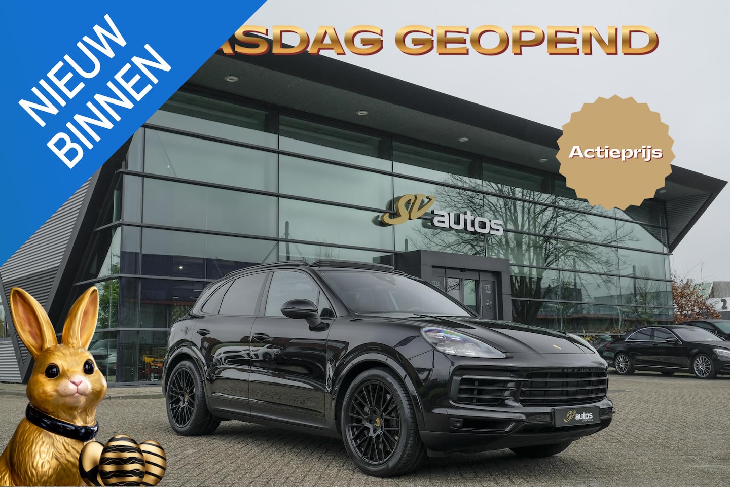 Porsche Cayenne - S 2.9 S 441pk Panoramadak Trekhaak elektrisch Comfortstoelen Black edition Luchtvering DAB - AutoWereld.nl
