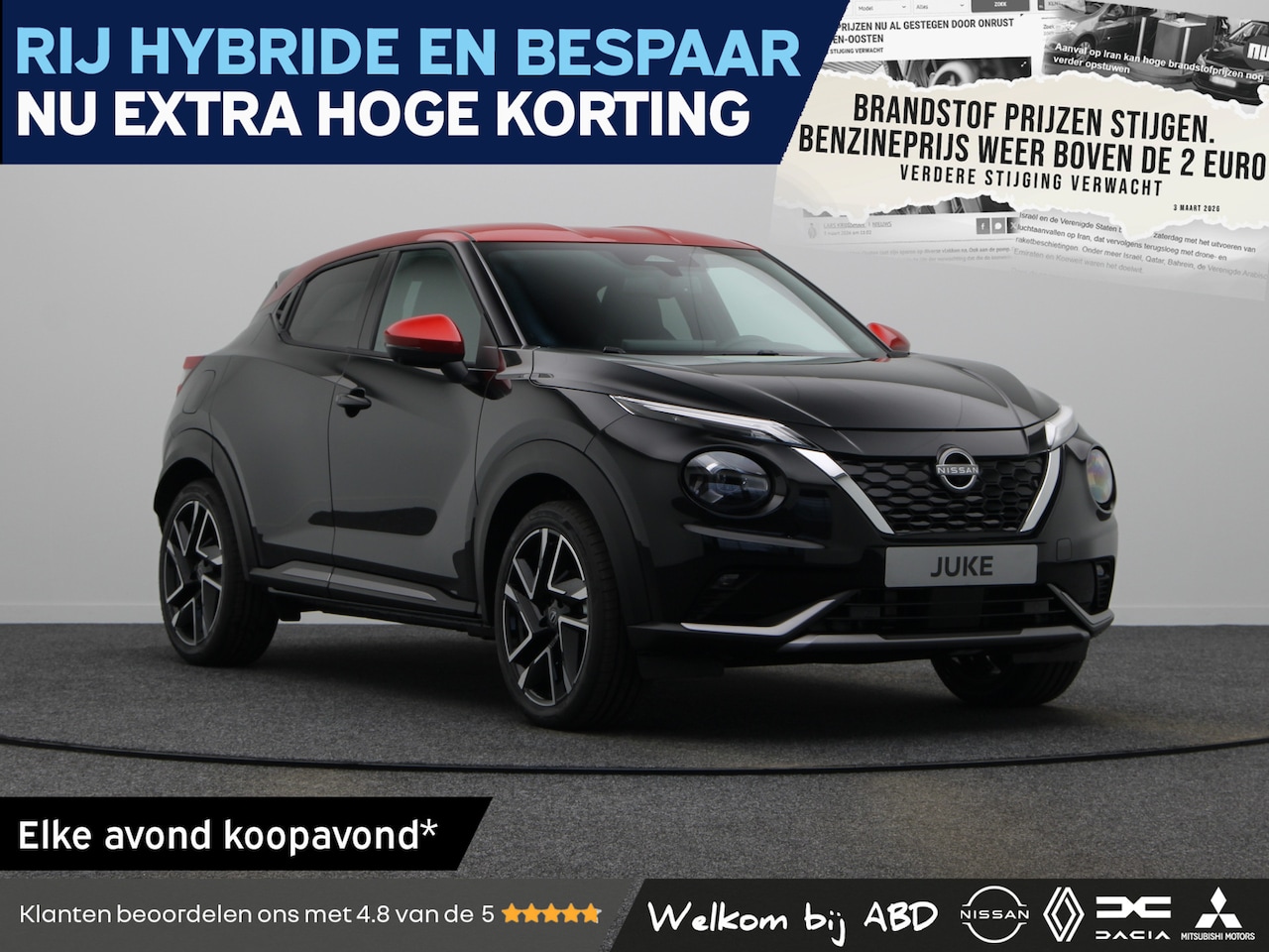 Nissan Juke - N-Design + Technology Pack + Light Cold Pack Hybrid 143 | 17" Lichtmetalen velgen | 19" li - AutoWereld.nl