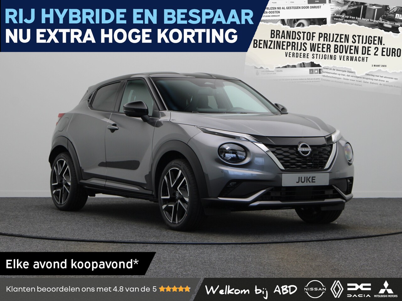Nissan Juke - N-Design + Interior Pack + Cold Pack + Technology Pack Hybrid 143 | 17" Lichtmetalen velge - AutoWereld.nl
